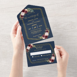 Casamento Geométrico Rustic Floral (não é necessár