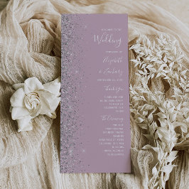 Casamento Glitter Lilás Empoeirado Prateado Modern