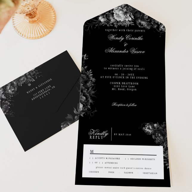 Casamento Gótico Clássico Negro (Criador carregado)