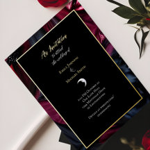 Casamento Gótico, Dourado, Cão Vermelho Negra