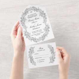 Casamento Gótico Preto e Branco com Roteiro Clássi