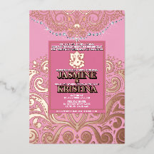 Casamento Hindu de LuxGlitter RosaGold Ganesha