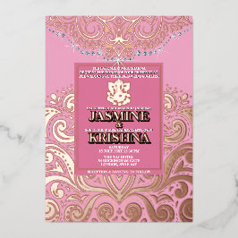 Casamento Hindu de LuxGlitter RosaGold Ganesha