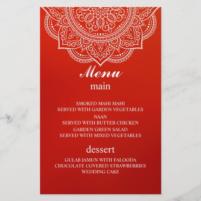 Casamento Hindu Indiano de Paisley (Frente)