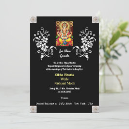 Casamento Indiano com Convite Ganesha