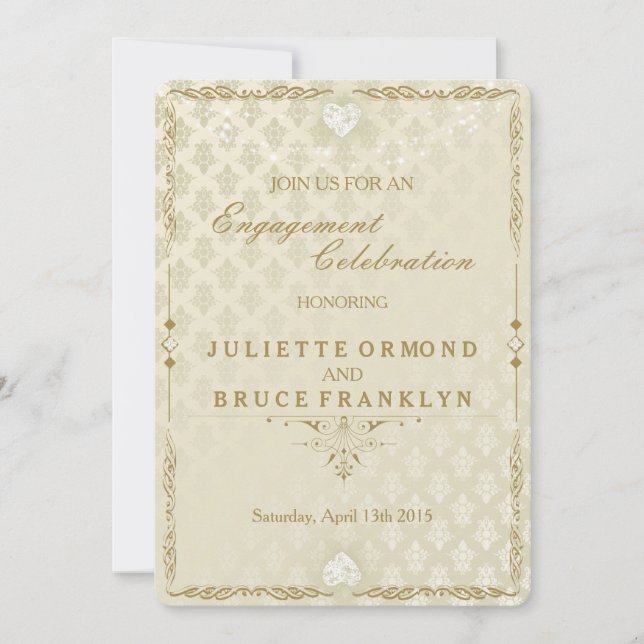 Casamento Indiano III - Cartão de Noivado (Frente)