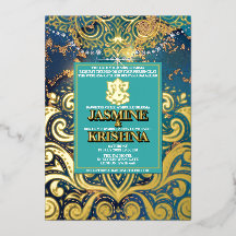 Casamento índio LuxGlitter Dourado Hindu Ganesha A