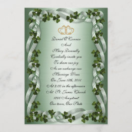 Casamento irlandês Convites elegantes