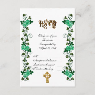 Casamento irlandês RSVP Celta Cross