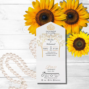 Casamento islâmico moderno e elegante, tudo em um