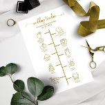 Casamento Itinerário Coquetel - Casamento Icon Bem<br><div class="desc">Um simples itinerário de casamento de caligrafia, fácil de personalizar com seus detalhes. Verifique se há itens correspondentes na coleção. PERSONALIZAÇÃO: se você precisar de personalização de design, entre em contato comigo através do bate-papo; se precisar de informações sobre seu pedido, opções de envio etc., entre em contato diretamente com...</div>