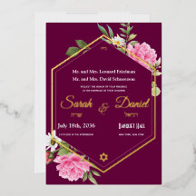 Casamento Judaico Rosa Pink Dourado Quadro Romance