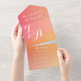 Casamento Laranja Peach Elegante