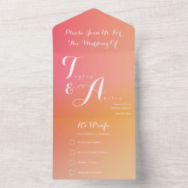 Casamento Laranja Peach Elegante