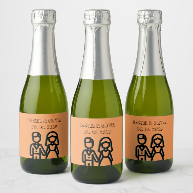 Casamento Laranja Profundo (Garrafas)