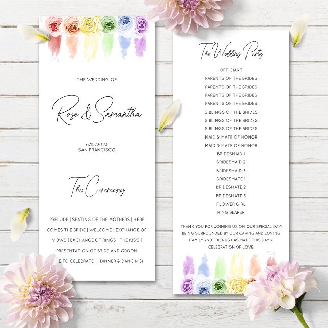 Casamento Lésbico do Programa Rainbow Wedding (Criador carregado)