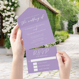 Casamento Lilac Purple White