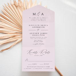Casamento Lilás Monograma Moderno e Elegante