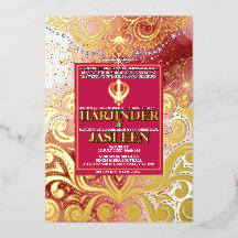 Casamento LuxGlitter Rosa & Dourado Sikh Anand Kar