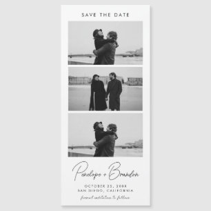 Casamento Magnético de Tiras de Script Moderno