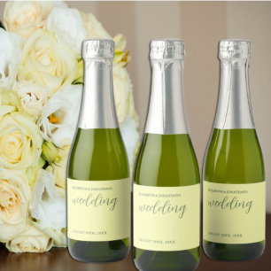 Casamento Manteiga Amarelo e Sage Minimalista