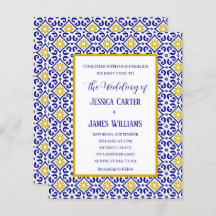 Casamento mediterrânico Azulejos Russos Portuguese