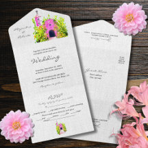 Casamento Mexicano com Capela Rosa Watercolor