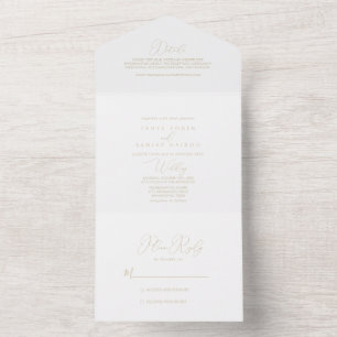 Casamento Minimalista Clássico Dourado