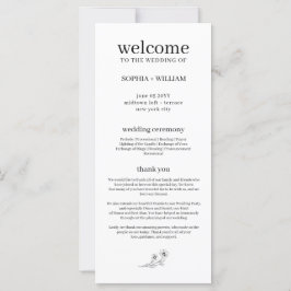 Casamento Minimalista de Sophia Elegant Black e Wh