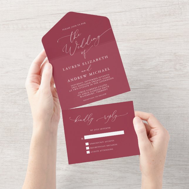 Casamento Minimalista do Vinho Vermelho (Aba destacável)