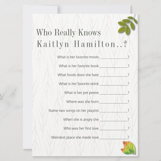 Casamento Minimalista Maravilhoso de Autumn Oak (Frente)