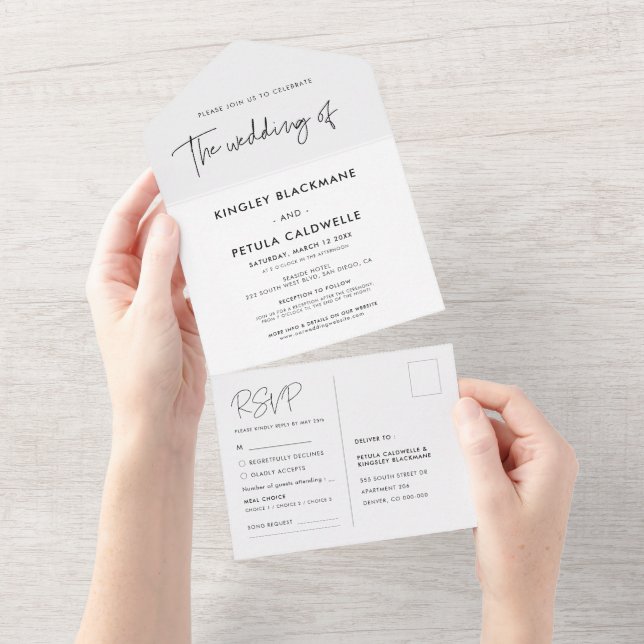 Casamento minimalista moderno (Tearaway)