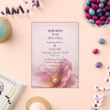 Casamento Minimalista Moderno Rosa Dourado