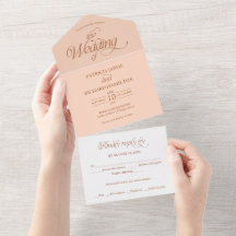 Casamento Minimalista Pêssego Suave Elegante
