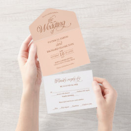 Casamento Minimalista Pêssego Suave Elegante