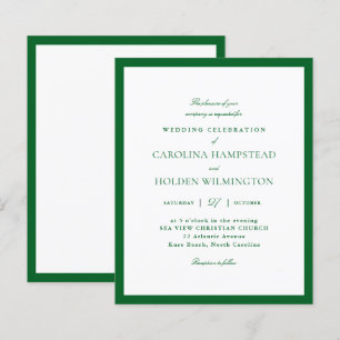 Casamento Minimalista Verde e Branco Moderno e Ele
