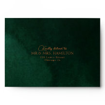 Casamento Mínimo da Caligrafia de Cobre Emerald