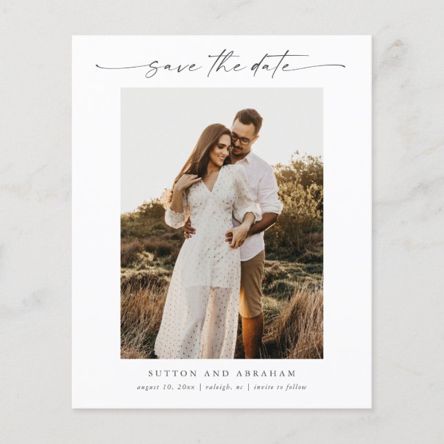 Casamento Mínimo de Foto do Script de Orçamento Sa (Frente)