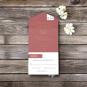 Casamento Mínimo de Monograma de Script Dourado Ch