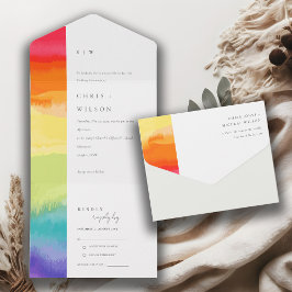 Casamento Mínimo do Orgulho Colorido Rainbow