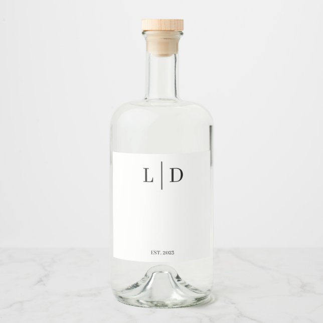 Casamento mínimo e personalizado simples (Frente)