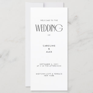 Casamento Mínimo Moderno da Tipografia Arte Deco
