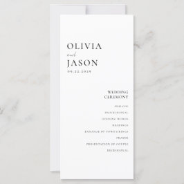 Casamento mínimo preto e branco moderno