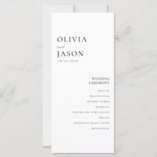 Casamento mínimo preto e branco moderno