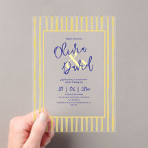 Casamento moderno amarelo na Itália com listras ma