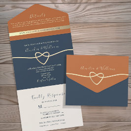 Casamento Moderno Boho Azul Marinho e Terracota