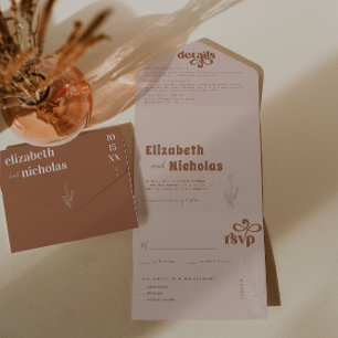 Casamento Moderno Boho Deserto Convite de Casame