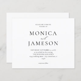 Casamento Moderno Branco e Preto do Orçamento 2