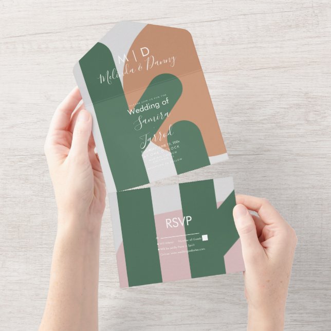 Casamento Moderno Cactus Sun Orgânico Script (Tearaway)