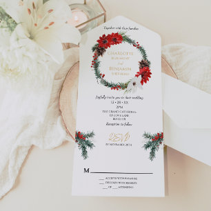 Casamento Moderno Clássico de Natal Simples Tudo E